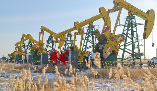图为大庆油田采油五厂第六作业区注采603班员工坚守野外井场,逐台巡检抽油机设备。王延路 摄 图为大庆油田采油五厂第六作业区注采603班员工坚守野外井场,逐台巡检抽油机设备。王延路 摄